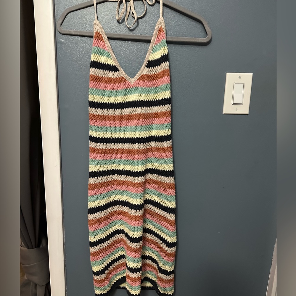 Medium, low back dress, never worn